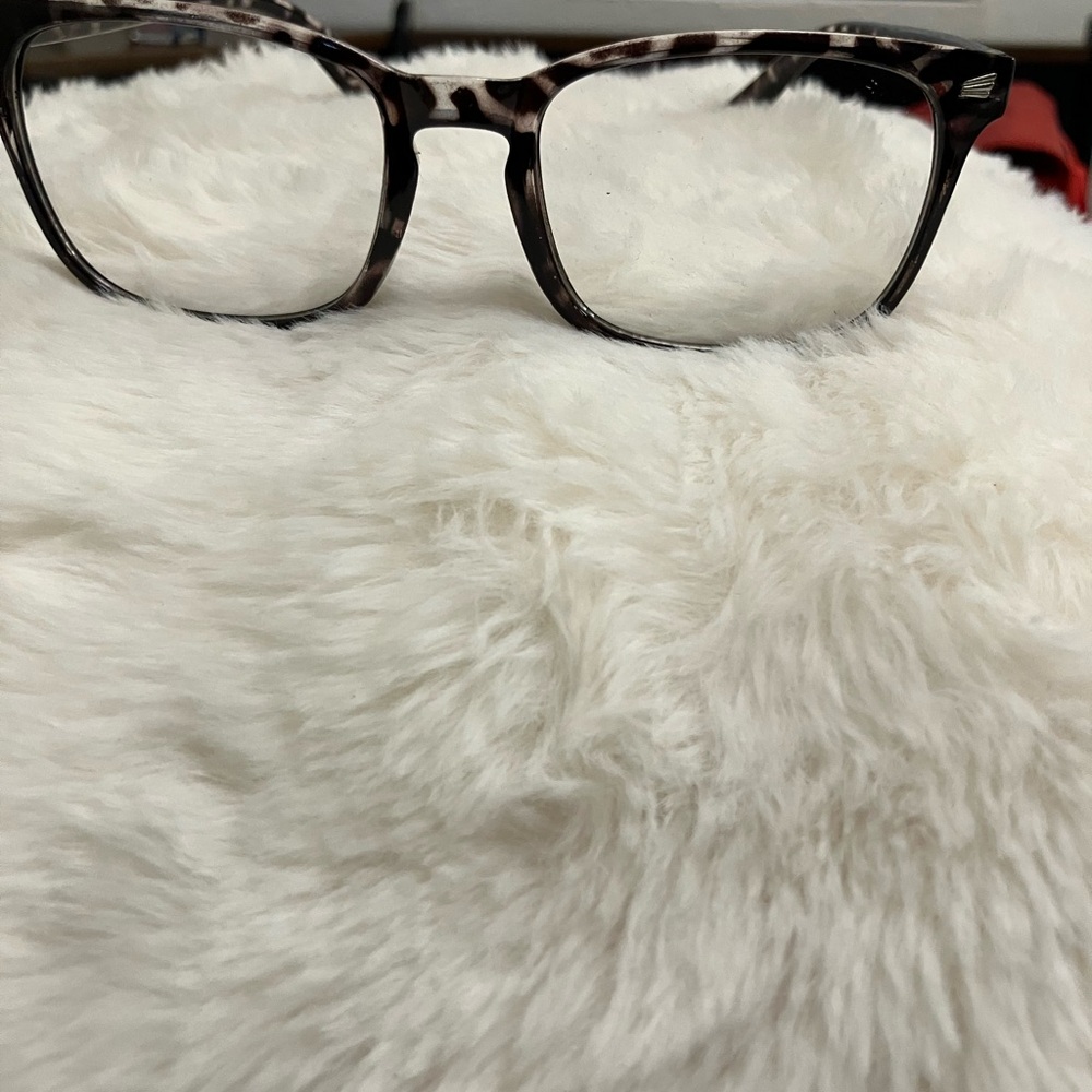 Rectangular Leopard Glasses Brown Pattern - Picture 10 of 10